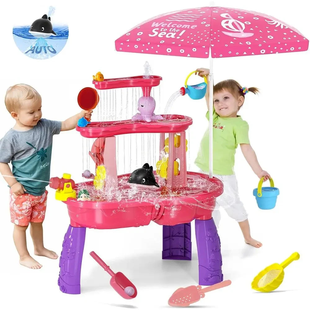 Children's 3-Tier Outdoor Water Table