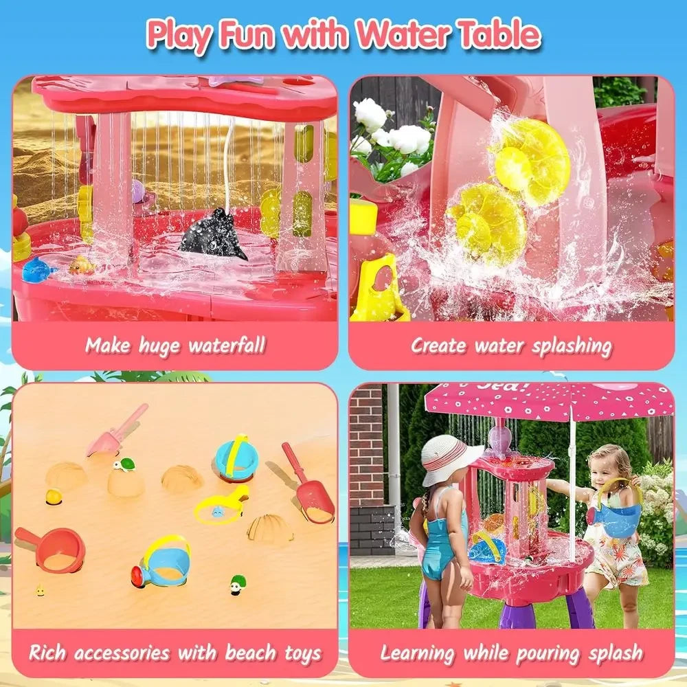 Children's 3-Tier Outdoor Water Table