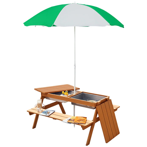 Wooden 3-in-1 Sand Water Table